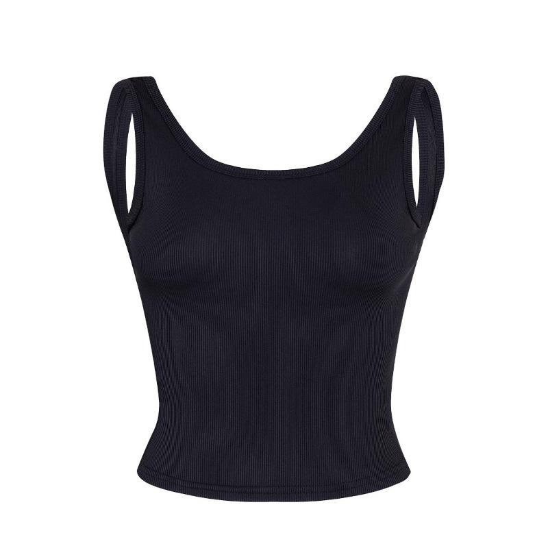 Women's Solid Colour Sleeveless Fashion Ladies Wide Raglan Tank Top
