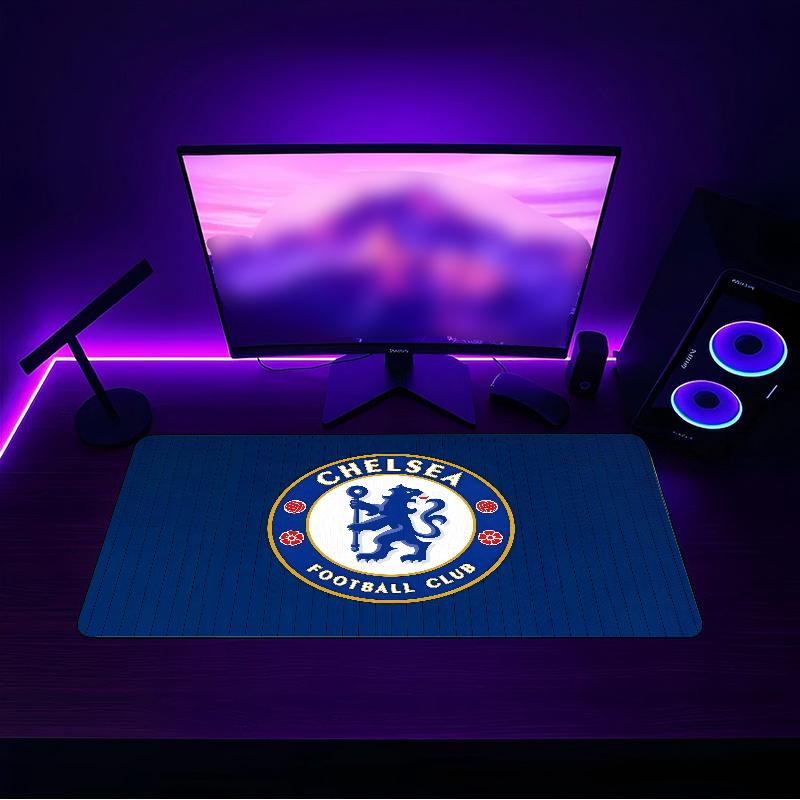 Chelsea F.C. (5) Pelės kilimėlis su neslystančiu guminiu pagrindu, tinkantis namų biurams ir idealus dovanų žaidėjams