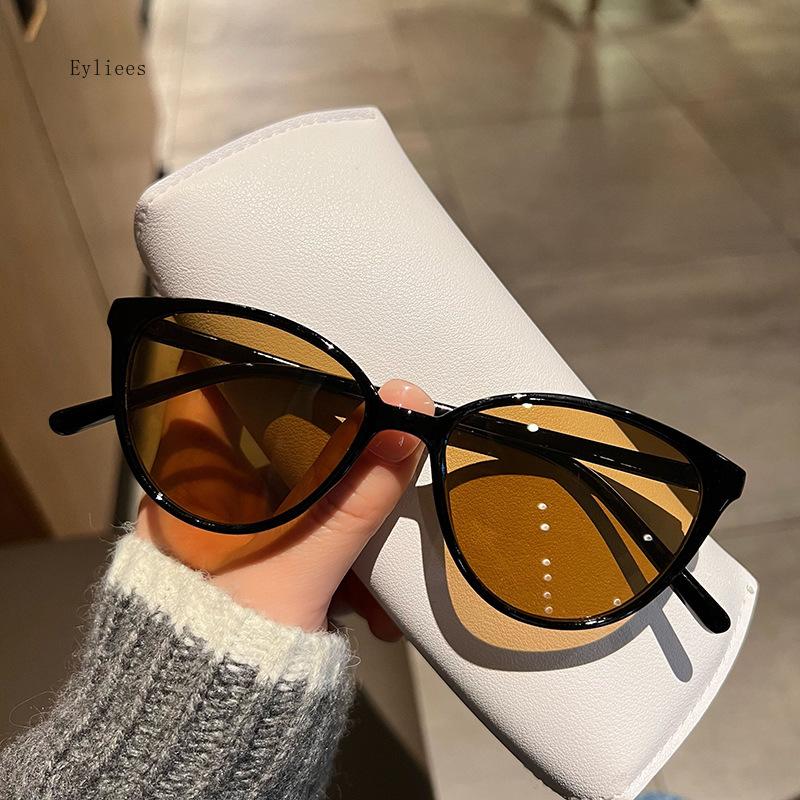 Retro Katzenaugen Ultraleichte Sonnenbrille Trendige Personalisierte Damen TR90 Sonnenbrille UV-Beständig Reise Outdoor Sonnenbrille