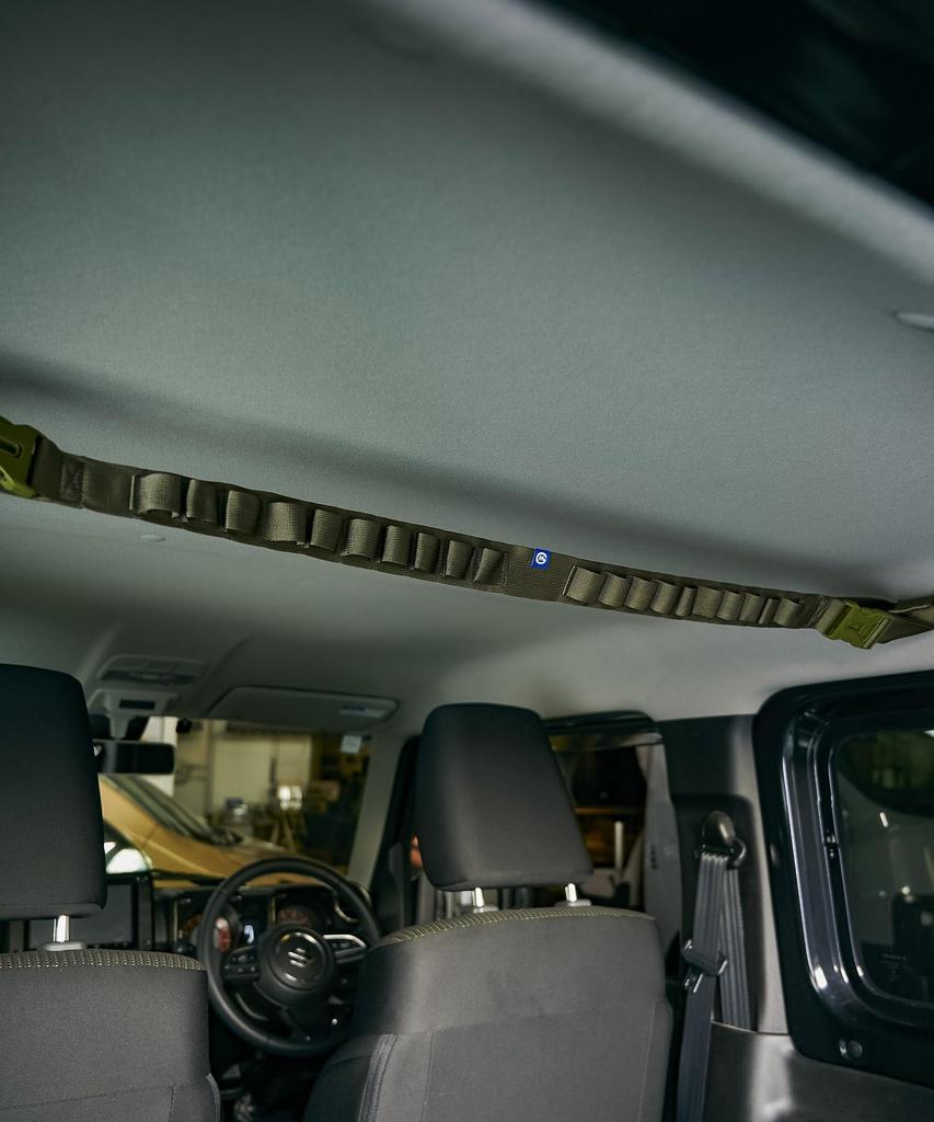 GORDON MILLER Car Hanging Strap, Olive Drab, 1646574