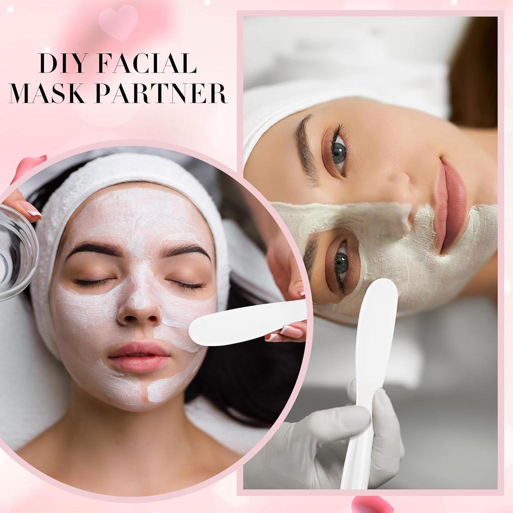 Silicone Face Mask Applicator Tool, 5Pcs Reusable Makeup Spatula,Mask Spatula, Small Plastic Skin Care Spatulas Cream & Lotion Spatulas Tools for DIY