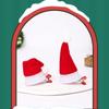 10Pcs New Santa Christmas Hat Clips Mini Red Hair Grips Barrettes Handmade Christmas Photo Decoration Party