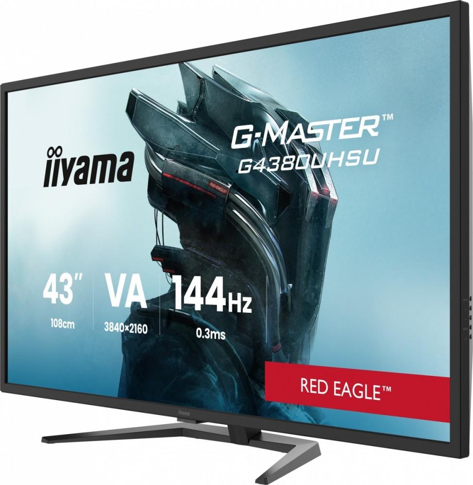 Monitor G-Master 42,5 pollici G4380UHSU-B2 4K,VA,2xHDMI,2xDP,0,3ms,144Hz,550cd, 4000:1, HUB USBx4, 2x7W