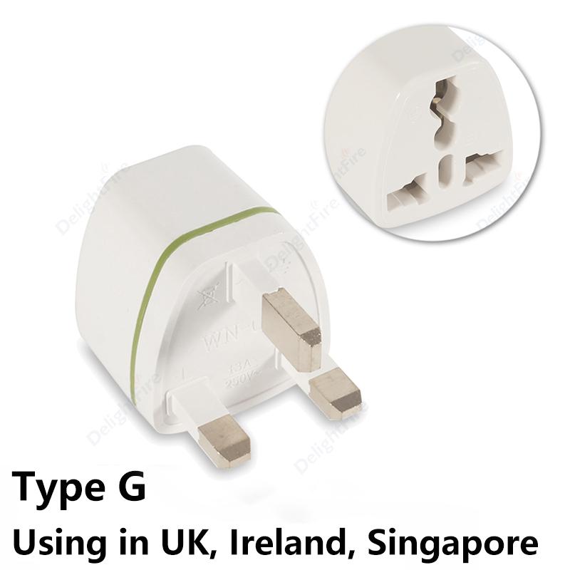 

Адаптер для путешествий в Великобритании, США, Австралия, ЕС, Великобритания, Сингапур, Дубай, адаптер для розетки переменного тока 250 В, 10 А, электрическая розетка, преобразователь мощности white