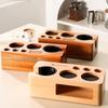 Espresso Tamper Station Wooden Espresso Storage Station Compatible With 51-58mm Powder Hammer/distributor/coffee Handle