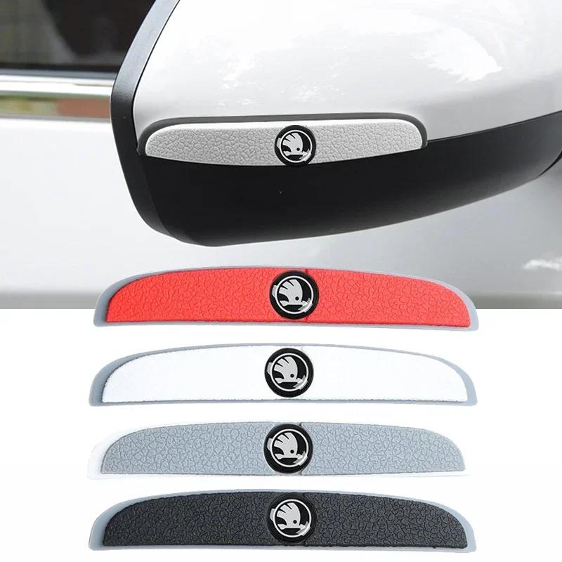HLLQ9 Car Sticker Door Edge Guards for Skoda Rapid Vision Superb Fabia Kodiaq Karoq Octavia RS Yeti Protection Strip Scratch Collision
