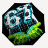 1PC Soccer Football Umbrella-8-Rib Reinforced, Automatic Open, Lightweight & Durable, Fashion Accessory for Outdoor, J0336