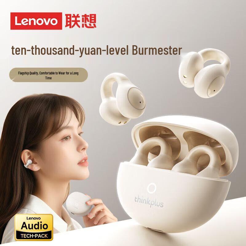 Lenovo LP25 Ear-Clip Wireless Bluetooth Earbuds