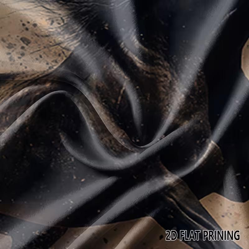 2D Dynamic Black Running Horse Art Style Photography Backdrop