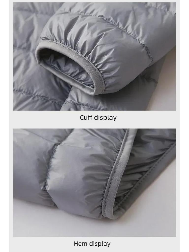 2024 Men's Stand Collar Lightweight Military Cotton Jacket for Winter