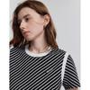 Chuyu 2025 Summer Striped Short Sleeve Cotton T-Shirt