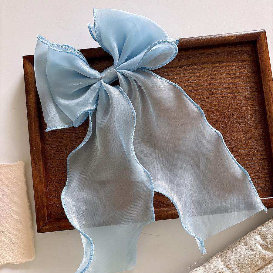 The Little Mermaid Glitter Bow Hair Clip - Elegant Women's Accessory
