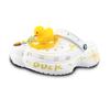 Crocs Classic Platform Clog EVA Duckling Swimming Circle Summer Cute Dopamine Hand-Painted Hole Shoes Women's White Yellow