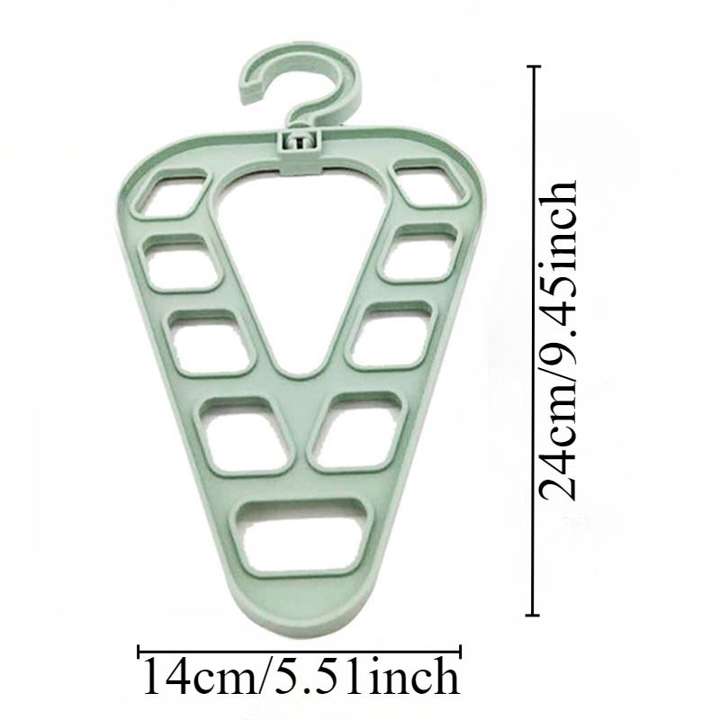 1/2/3Pcs 9-Hole Magic Clothes Hanger Closet Organizer Space Saving Multi-function Drying Racks Wardrobe Scarf Storage