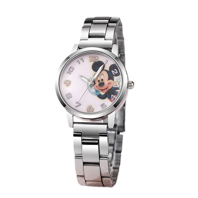 Stilvolle Kinder Stahlbanduhr - Mickey Maus Design
