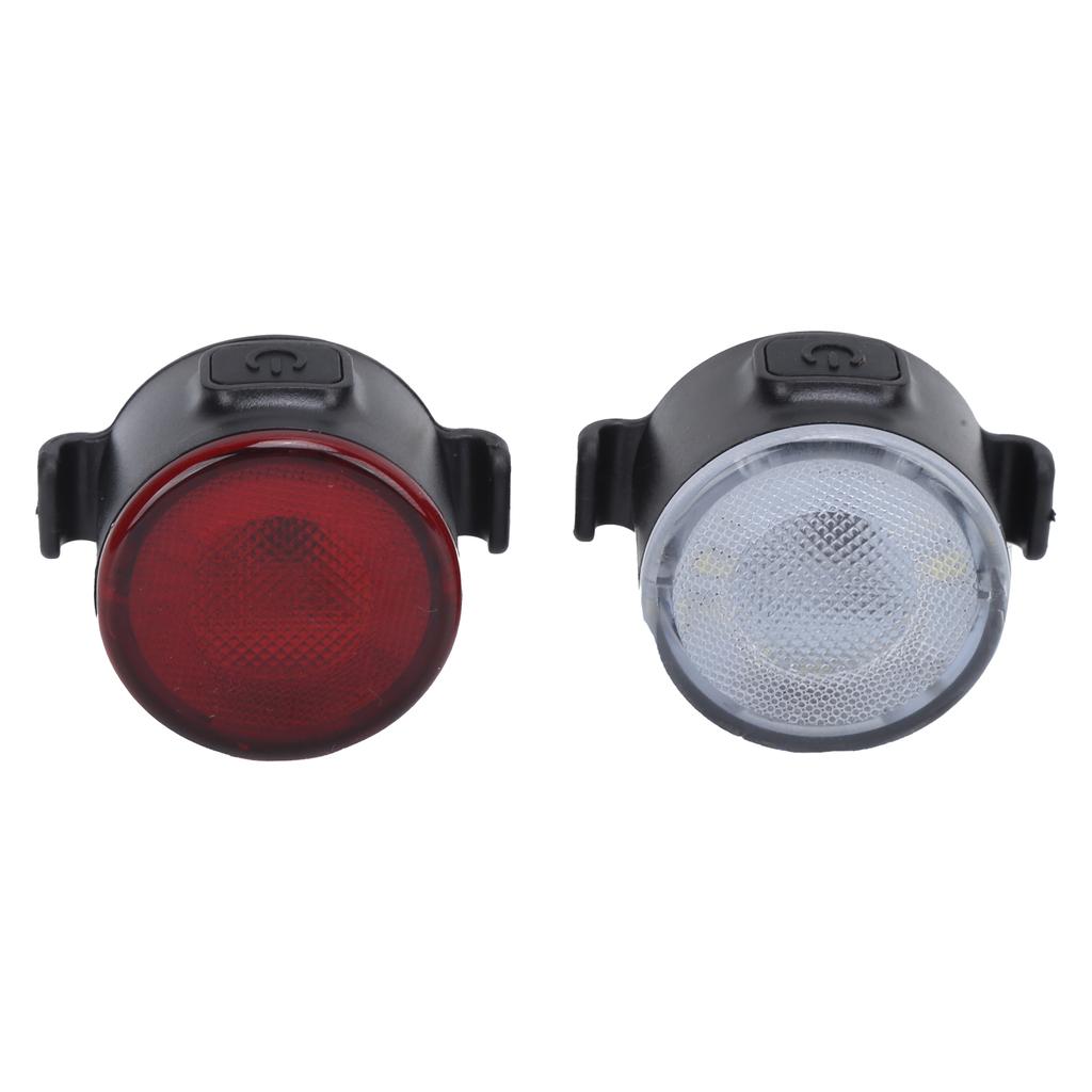 Bike Light Set Front Headlight Back Taillight 6 Modes USB Rechargeable Warning Bicycle Lights