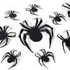 Halloween Decorations Spider Stickers - 70pcs DIY 3D Home Party Supplies Plastic Spider Wall Decor 4 Different Sizes Realistic Horror Spider Set