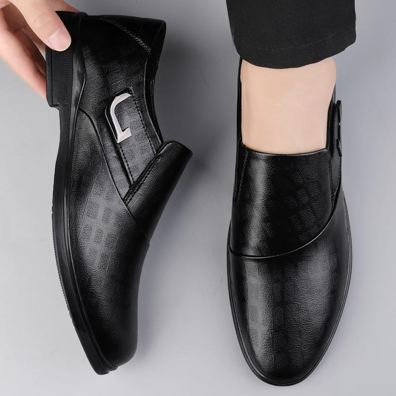 Luxury Autumn Winter Texture Simple Men's Comfortable Non-slip Men's Advanced Leisure Business Office Soft Driving Loafer Shoes