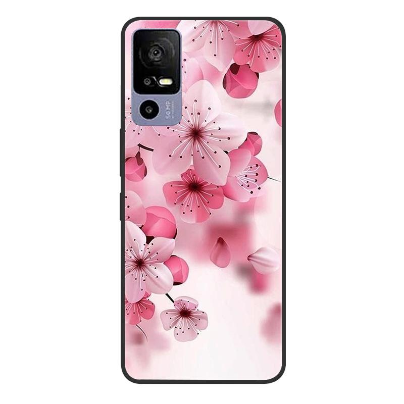 For TCL 40R 5G T771A Case Painted Soft Black Silicone Bumper Phone Cover for TCL 40 R 5G 6.6" Case TCL40R 40R Etui Coque Fundas