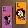 Phone Coque Mafalda Girl For Samsung Galaxy A51 A71 A31 A41 A72 A52 A12 A21s A02s A32 4G A33 A22 A53 A52s 5G A13 A23 Cover