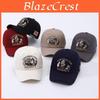 Cotton Baseball Cap With Embroidered Flags And Letters For Summer Sun Protection
