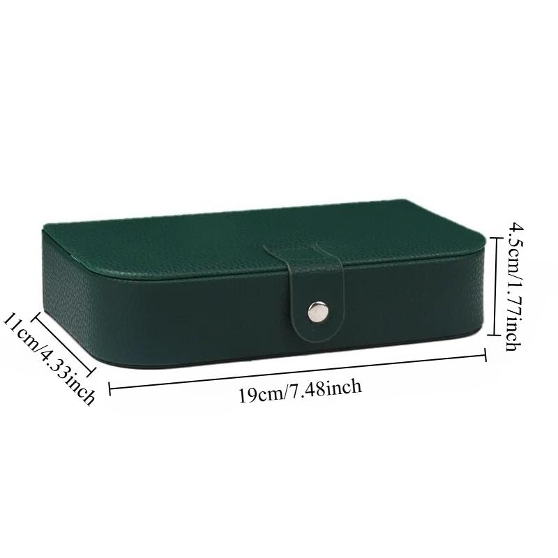 1 Stück Schmuck-Organizer-Box mit mehreren Fächern Ringe Ohrringe Halsketten Armbänder Tragbarer Aufbewahrungskoffer für Waschtisch Kommode
