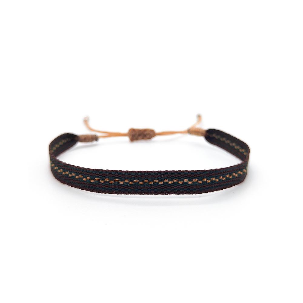 Colombian Ethnic Handmade Woven Pattern Bracelet - Retro Style for Girls