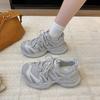 Mesh Breathable Thick-soled Dad Shoes for Women In Summer 2025 New Versatile Height-increasing Casual Sports Shoes Trendy Dad Shoes