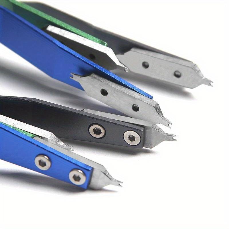Professional Stainless Steel V-Type Watch Band Tweezer - Precision Spring Bar Removal Tool for Watches, Bracelets & Jewelry Repair with Ergonomic