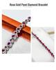 Gesi'en Exquisite Red Zirconia Gourd Bracelet – Versatile, Light Luxury Women's Fashion Accessory