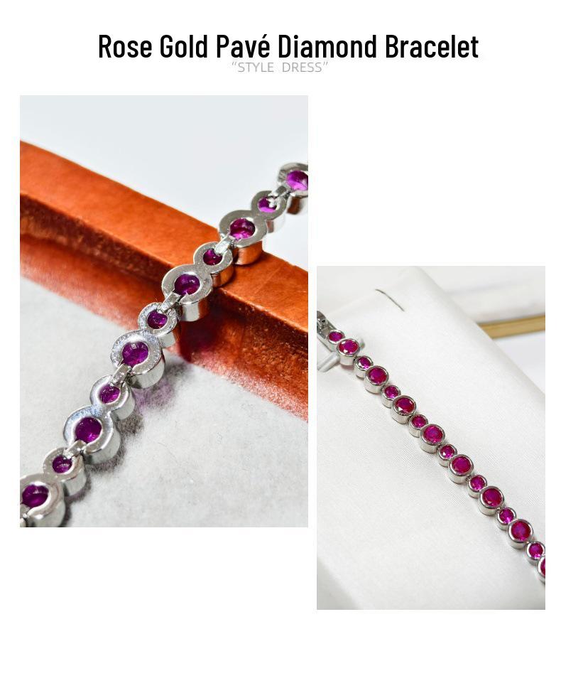 Gesi'en Exquisite Red Zirconia Gourd Bracelet – Versatile, Light Luxury Women's Fashion Accessory