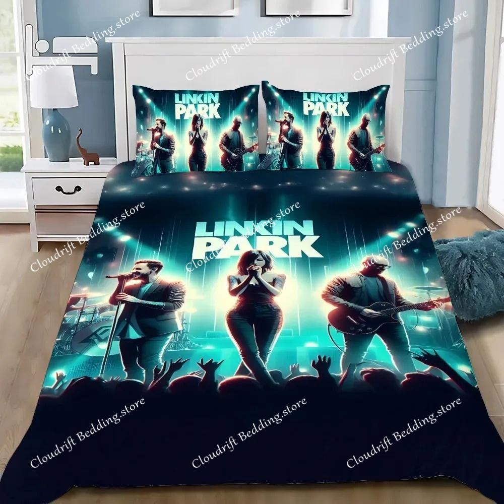Rockband Linkin Park Bettwäsche-Sets Exquisites Bettwaren-Set Bettbezug Bettdecke Bettwäsche-Set Luxuriöses Geburtstagsgeschenk