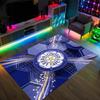 Design Calcio Leeds United Tappeto in Velluto di Cristallo Accogliente Non?Tappeto Stampato Antiscivolo per Camera da Letto Soggiorno Ingresso