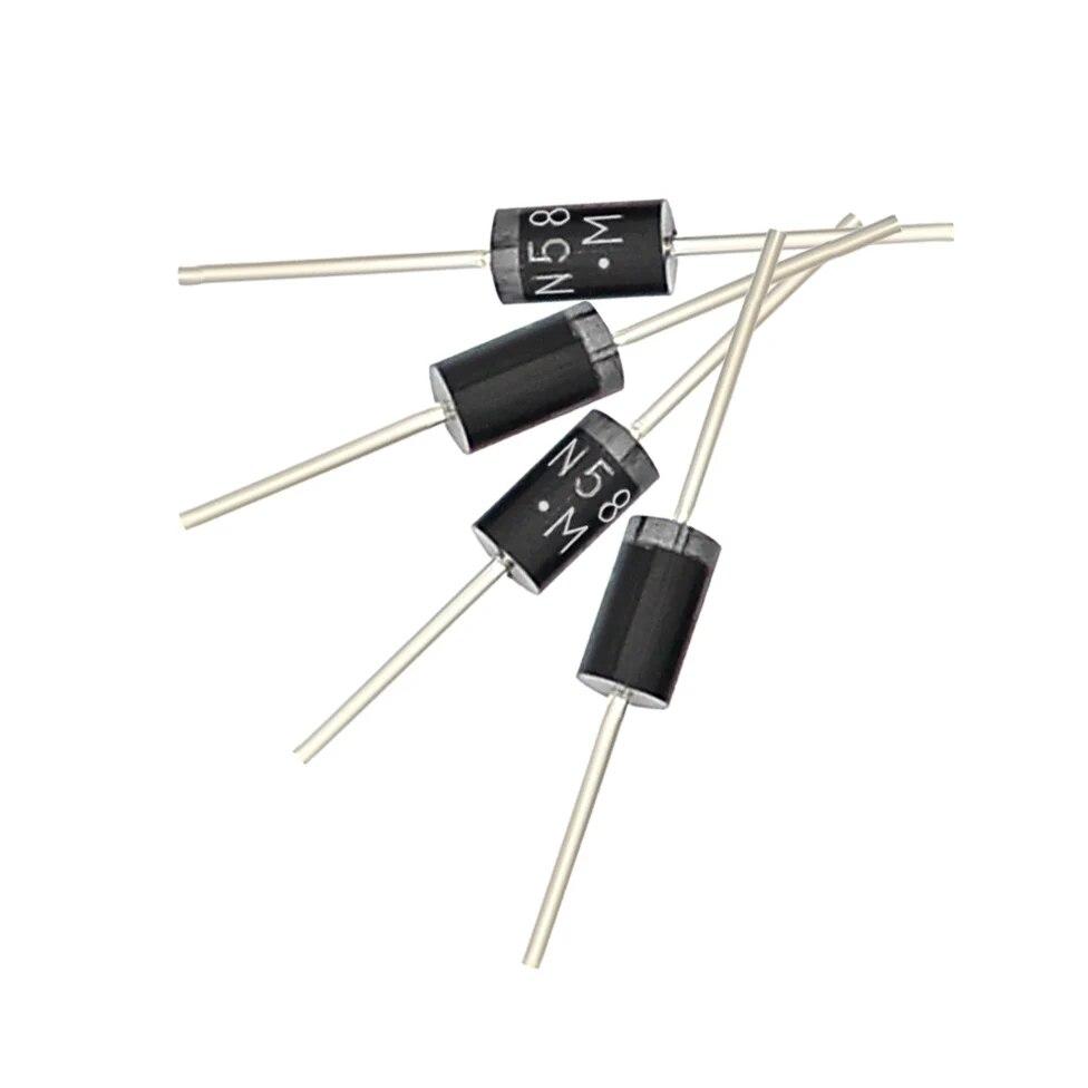 100PCS Schottky Diode 1N5822 1N5824 DO-27 30V-40V 3A-5A Electronic Components Diodes Kit