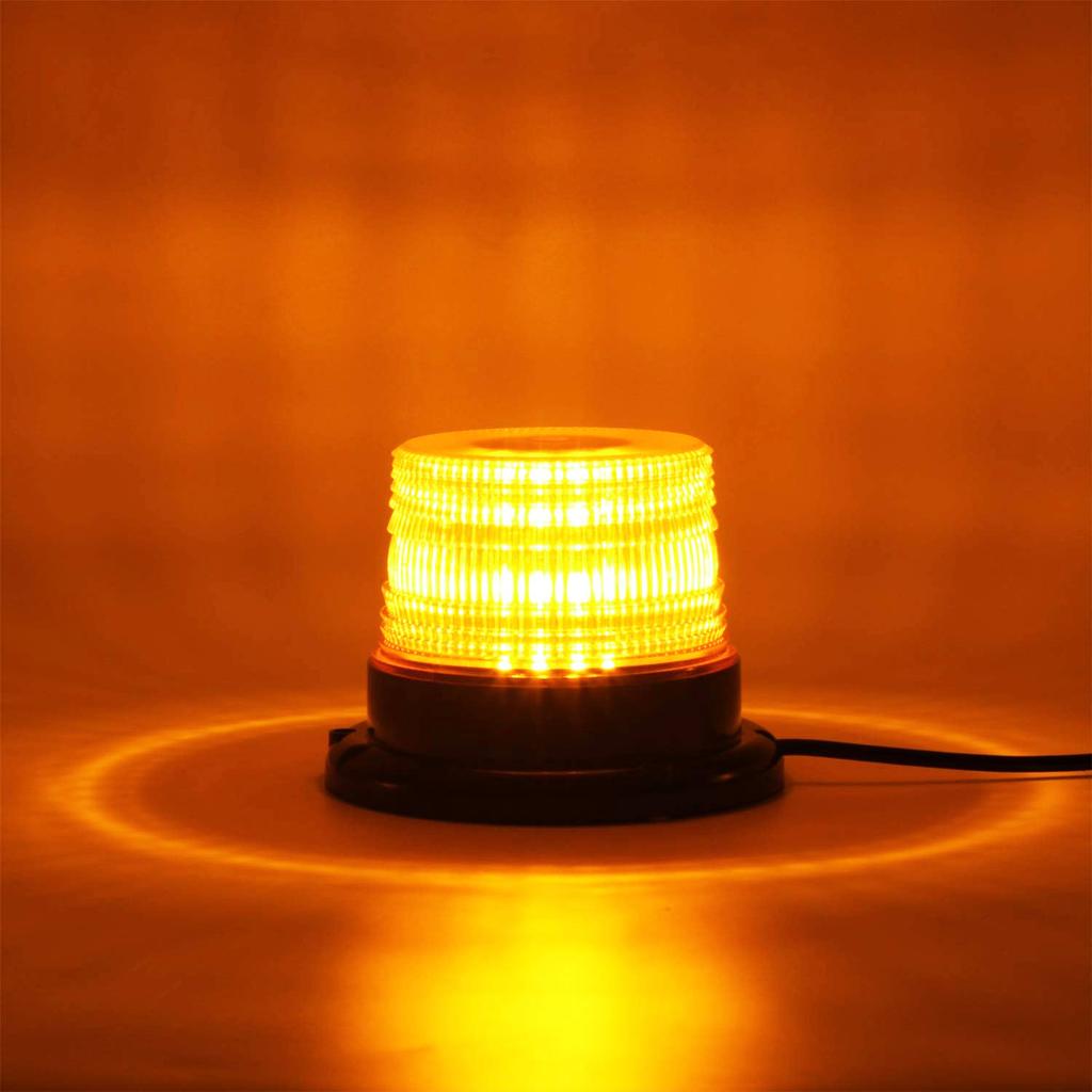 Car Truck Roof Top Warning Light Emergency LED Strobe Light Flashing Beacon With Magnetic Base For Security Auto 12V 24V