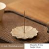 Porte-encens en forme de fleur en céramique avec cendrier Design Parfait Pour la Maison la Méditation le Yoga et l'Utilisation en Aromathérapie