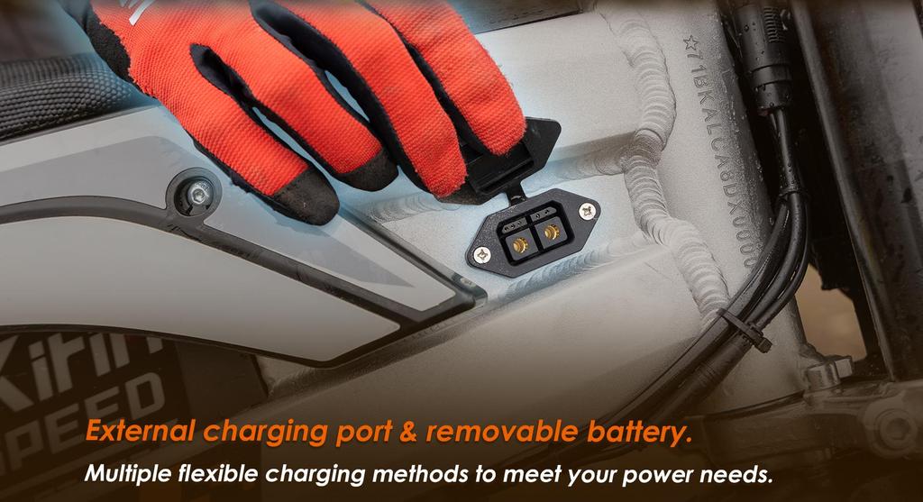 Elektrisches Offroad-Motorrad KuKirin X1, 1000W Motor, 48V 20,8Ah Akku, Höchstgeschwindigkeit 50 km/h, Reichweite 40 km