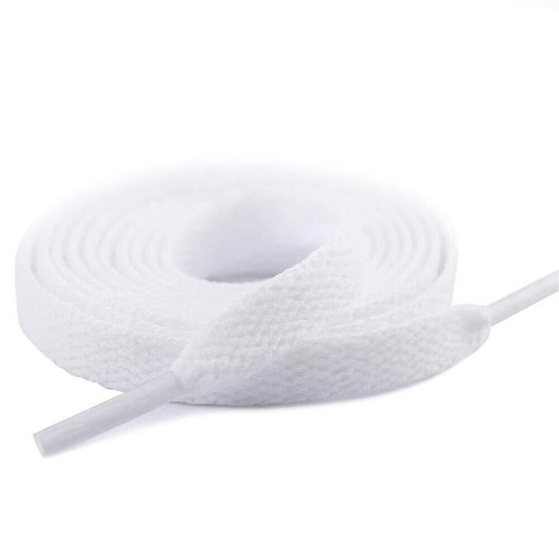 Black White Colour Flat Tie Shoe Laces Boots Trainers Shoes Laces Shoe Laces