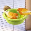 Anti-Splash Parrot Water Bowl Removable Pet Feeder Ledge Bird Cage Bath Tub  Aviary