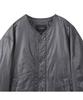 Customellow Gray Padding Cardigan Jacket Cwuas25112Gyd