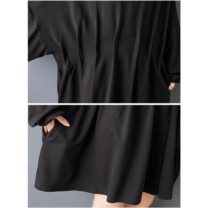 DIMANAF Spring Autumn Plus Size Women Blouse Shirt Black Fashion Lady Tops Long Sleeve Loose Casual New