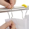12pcs Shower Curtain Hooks Stainless Bath Curtain Rings Heavy Duty Drape Hooks