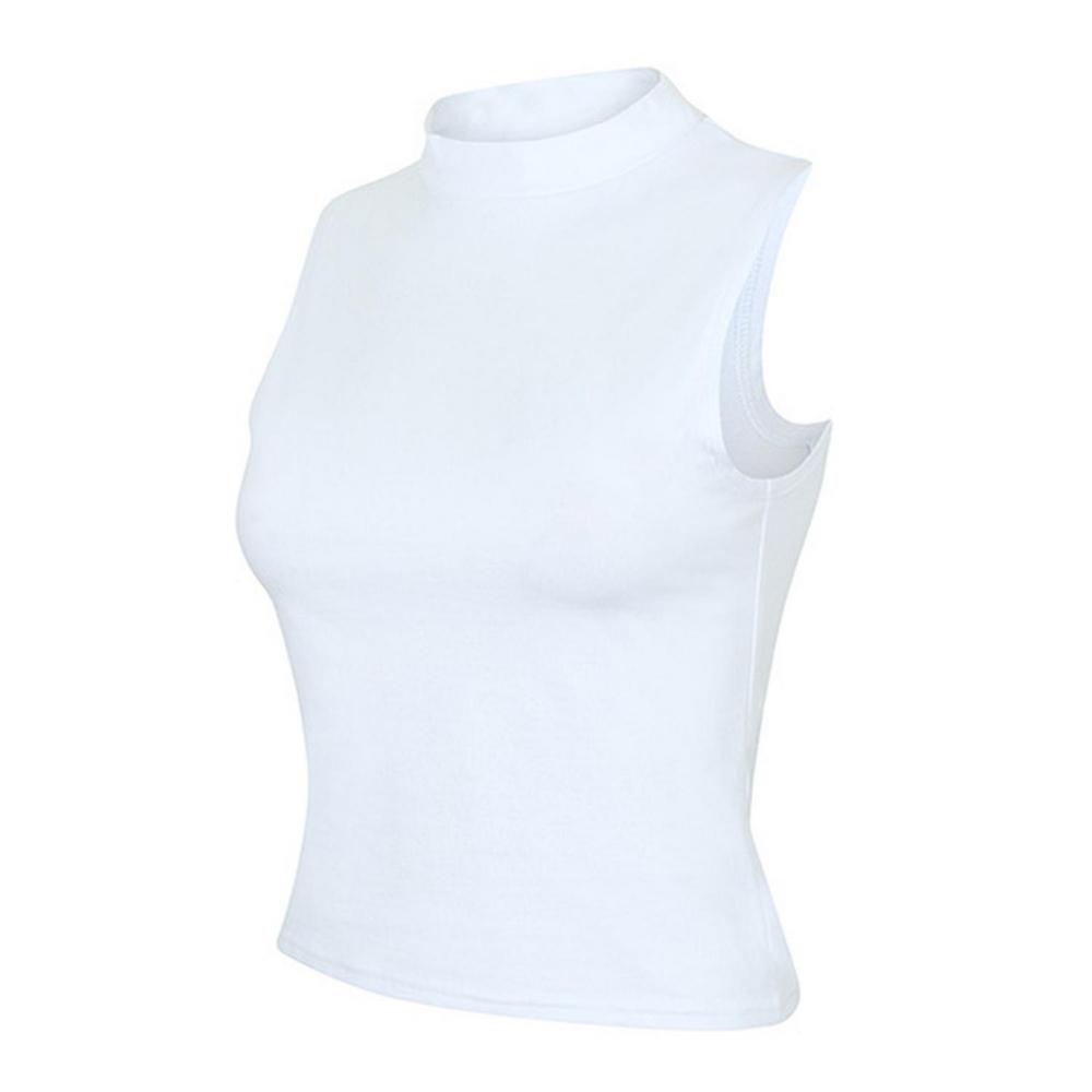 SkinniFit Women Womens/Ladies High-Neck Crop Top