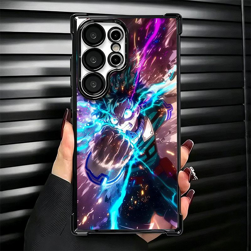 MHA My Hero Midoriya Izuku Deku Soft Phone Case For Samsung Galaxy S26 Ultra S25 Edge S24 FE S23 Plus S22 S21 + S20 Plating Anti