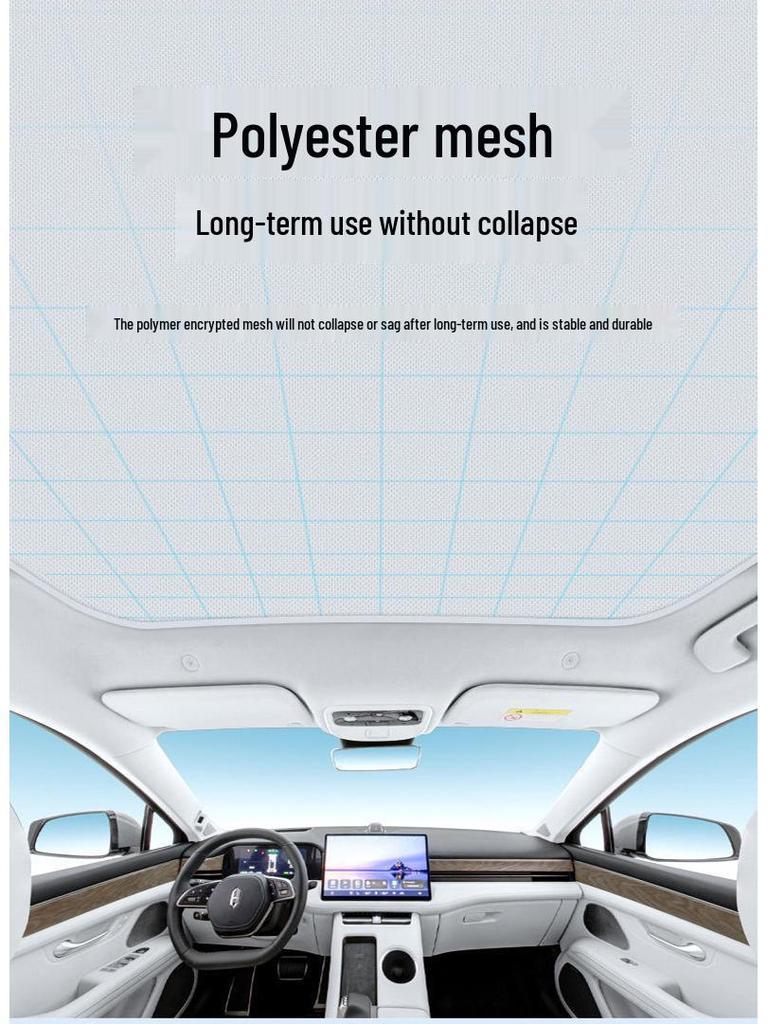 2024+ Zhijie S7 Ice Crystal Sunroof Sunshade: Sun Protection, Heat Insulation, Light Blocking