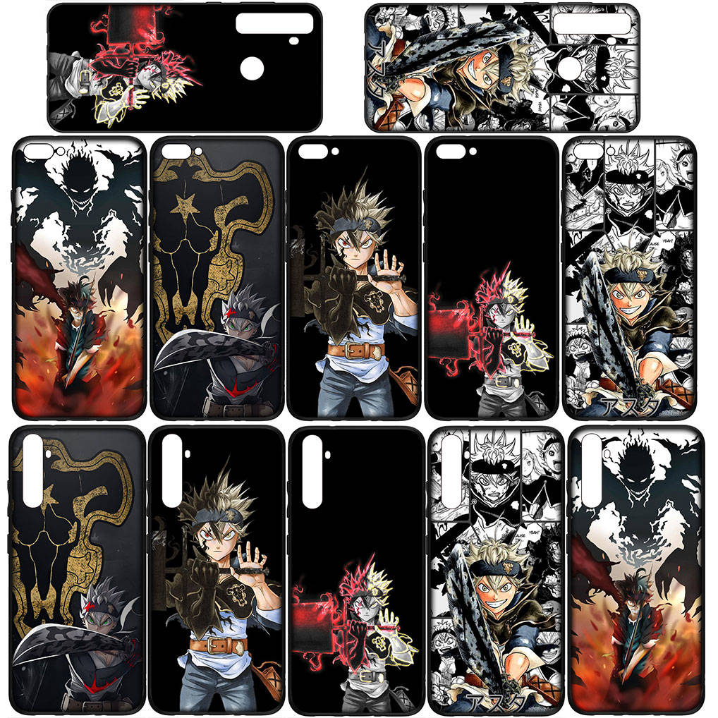 For Samsung Galaxy S24 S23 iPhone 16 15 14 Xiaomi Redmi Note 13 12 11 10 8 Plus 9 Pro Max X XR Phone Case Anime Asta Black Clover OPPO Huawei Cover
