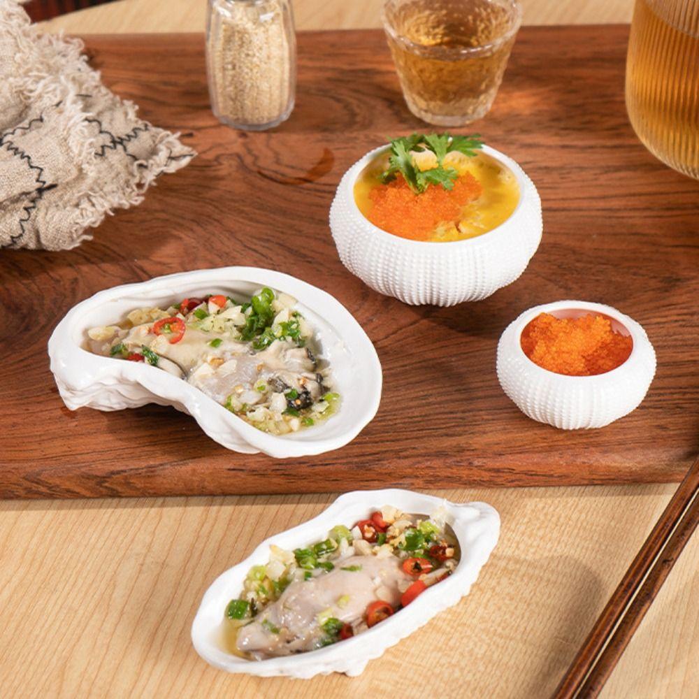 Irregular Sushi Sashimi Plate Exquisite Storage Dish Japanese Cuisine Oyster Plate  Salad