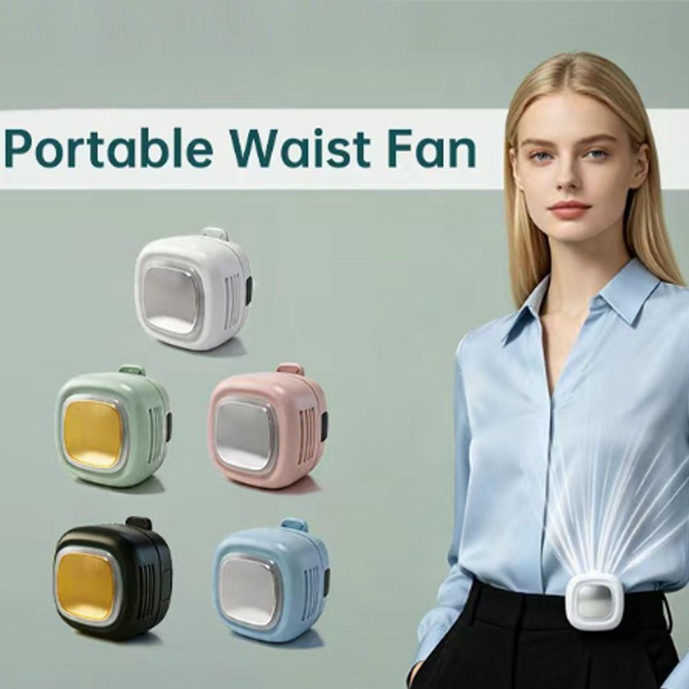 With Light Silent Mini Bladeless Electric Fan 3 Speeds Clip-on Fan New Air Cooler