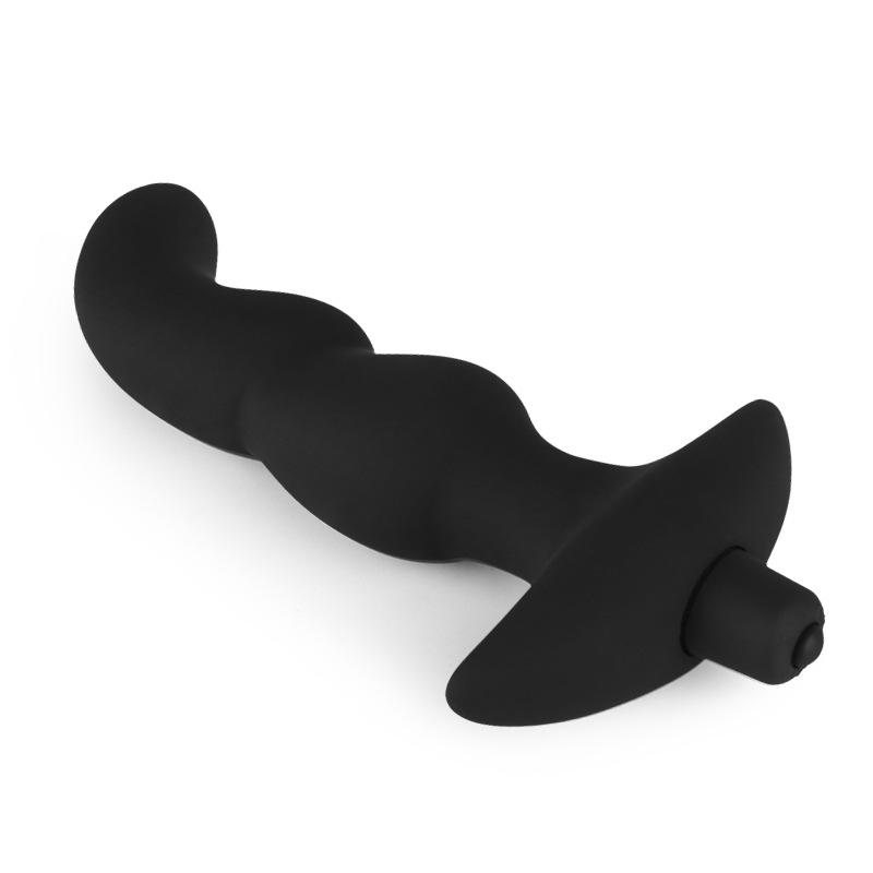 Silicone Vibration Anal Plug Beads Dildo Adult Sex Toys Butt Plug for Woman Men