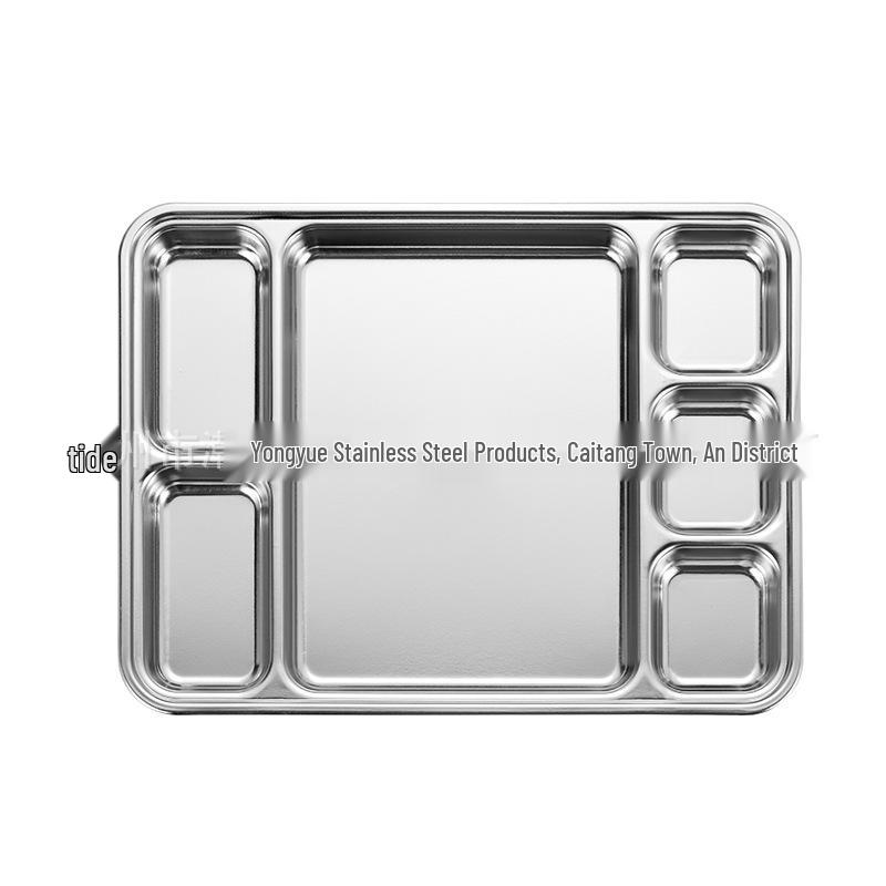 Korean Style 304 Stainless Steel Multi-purpose Compartment Plate